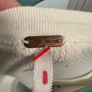 Free People Ivory Knit Sweater